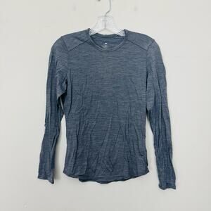 Woolmark Gray Long Sleeve Wool Blend Shirt Women’s Size S